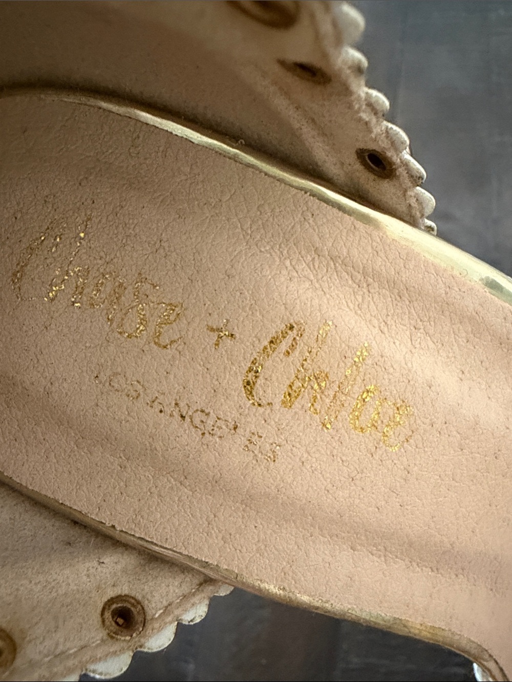 Chase + Chloe Gold Platform with Pink and Blue Pattern ❤️ Disco Barbie - Picture 10 of 10
